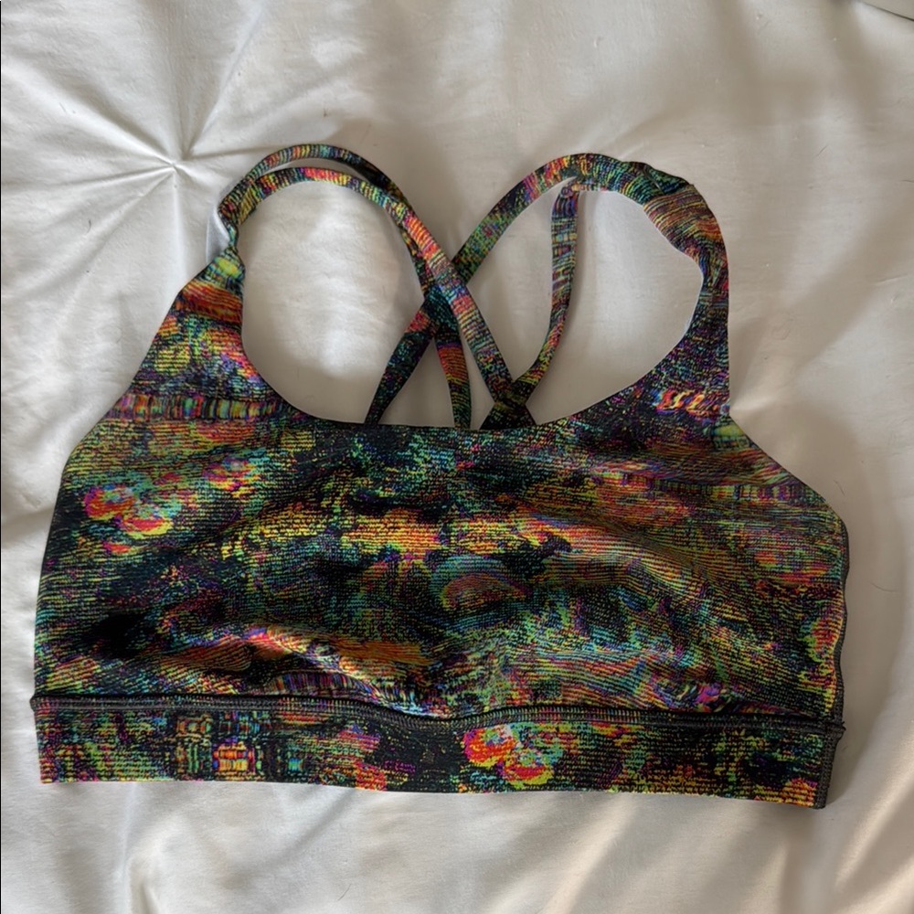 Colorful Abstract Sports Bra